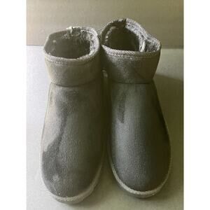 Ashley Blue Womens Black Size 9 Faux Fur Flat Comfort Gorpcore Booties New